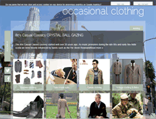 Tablet Screenshot of occasionalclothing.com